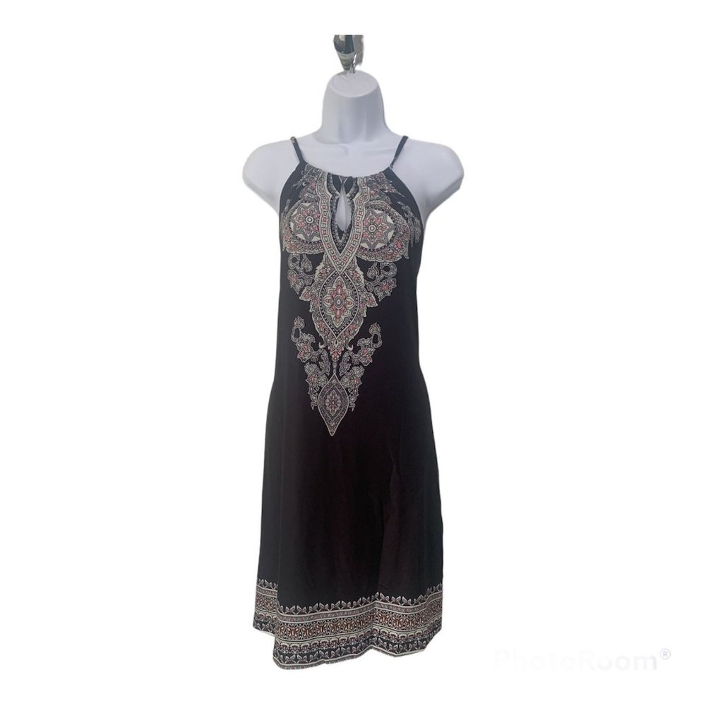Strap Detail Keyhole Dress
